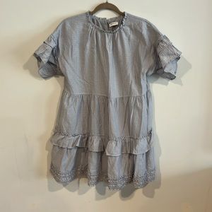 Storia light blue spring summer dress sz small
